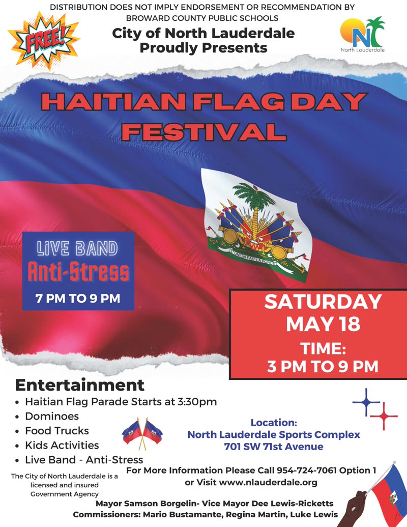 Haitian Flag Day Festival event flyer